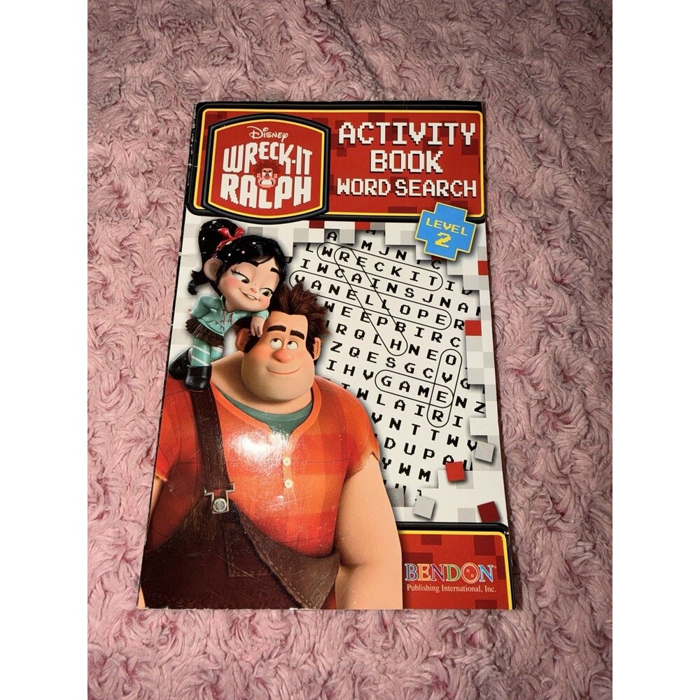 Disney Wreck It Ralph Activity Book Word Search Fun Puzzle Level 2 Vanellope